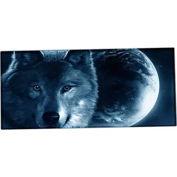Stolní podložka XXL podložka pod myš HUADO Vlk a měsíc