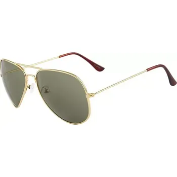 Sluneční brýle pilotky zlatý rám- zelené sklo