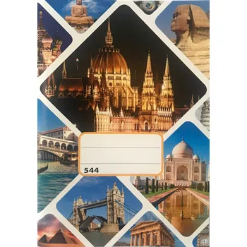 Sešit Sešit 544, A5, 40 listů, linkovaný 8 mm, motiv památky