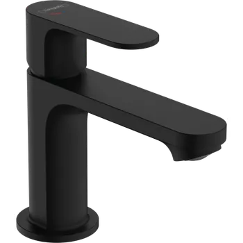 Vodovodní baterie Hansgrohe Rebris S páková umyvadlová baterie 80 CoolStart s odtokovou soupravou s táhlem, matná černá 72513670