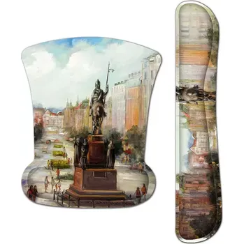 Podložka pod myš Huado Set podložka pod myš a zápěstí Václavské náměstí