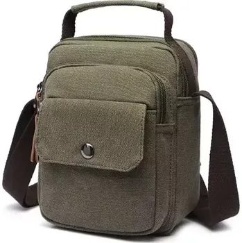 Canvasio pánská plátěná taška přes rameno Ottar Zelená