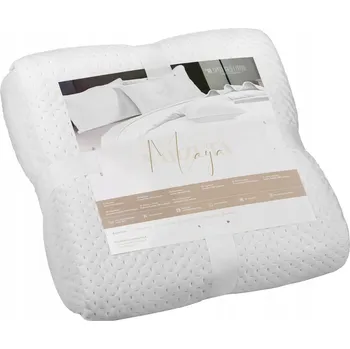 Prostěradlo Přehoz na postel Spod Igły i Nitki polyester 200 cm x 220 cm bílý