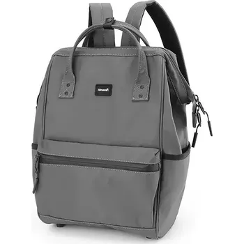 Himawari studentský batoh s USB Hugues Šedý 24L