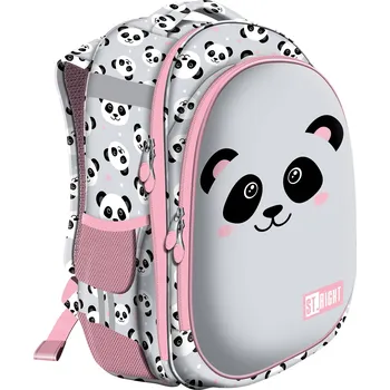 Školní batoh Školní/volnočasový batoh St.RIGHT 15-Panda Grey, HB01, 24l, zpevněný, 39x29x1739x29x17cm