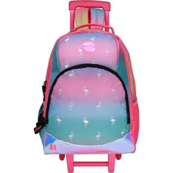 Školní batoh Batoh na kolečkách Rainbow Max FLAMINGO, rozměry 48 x 32 x 22 cm