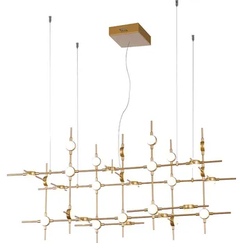 ITALUX MD18001067-30A GD Provenza závěsné svítidlo LED 72W/4982lm 3000K zlatá, bílá