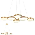 REDO 01-2546 CRONOS závěsné svítidlo LED 65W/4137lm 3000K zlatá, switchdimmer