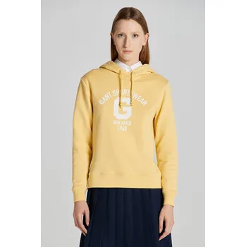 Dámská mikina MIKINA GANT REG LOGO HOODIE DUSTY YELLOW