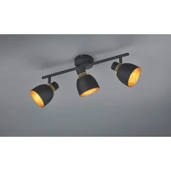 Bodové svítidlo TRIO Reality R80813032 PUNCH stropní bodové svítidlo/spot 3xE14 černá matná