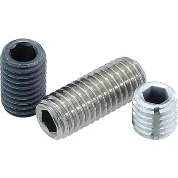 Klíč Závitové kolíky s vnitřním šestihranem a kuželovým zakončením DIN 913 07165-10X90