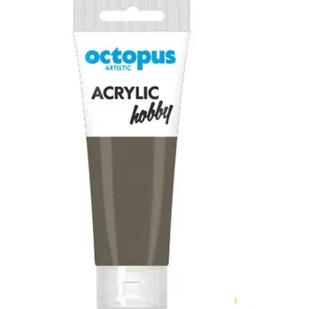 Vodová barva Akrylová barva OCTOPUS Hobby, burnt umber, 75 ml
