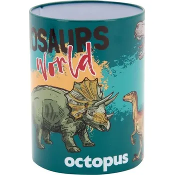 Stojánek na psací potřeby Dinosaurus, kovový, výška 10 cm