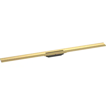 Hansgrohe RainDrain Flex Vrchní sada sprchového žlabu 1200, zkracovatelný, pro instalaci ke stěně, leštěný vzhled zlata 56054990