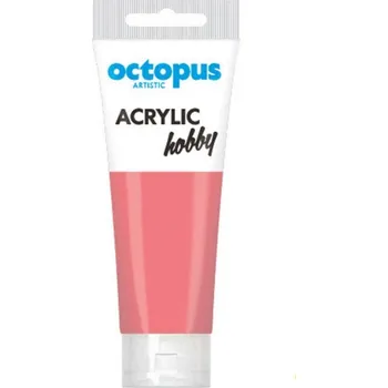 Vodová barva Akrylová barva OCTOPUS Hobby, pastelově růžová, 75 ml