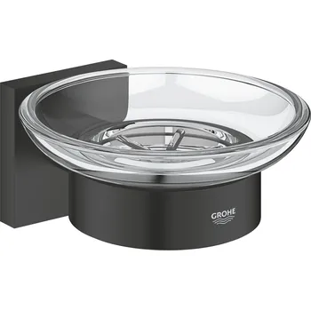 GROHE Start Cube - Miska na mýdlo s držákem, matná černá 410962430