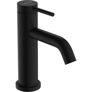 Vodovodní baterie Hansgrohe Tecturis S stojánkový ventil 80 EcoSmart+ s páčkovou rukojetí pro studenou nebo předem nastavenou vodu bez odtokové soupravy, matná černá 73313670