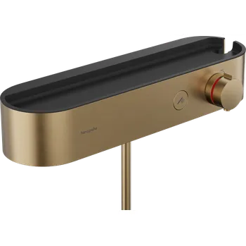Vodovodní baterie Hansgrohe ShowerTablet Select sprchový termostat 400 na stěnu, kartáčovaný bronz 24360140