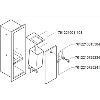 Dávkovač mýdla EACCS015 - náhradní nádoba k dávkovači tekutého mýdla včetně pumpy 7612210011108