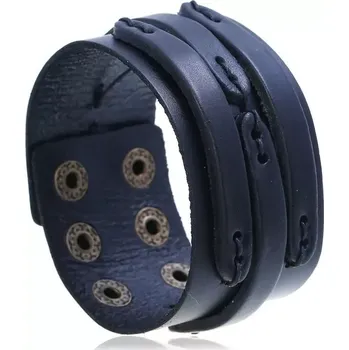 Náramek Lodestar Kožený náramek Tower Černý 23 cm