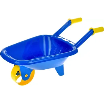 Pískoviště Mikro Trading Kolečko na písek 60x25x30cm modré 10m+