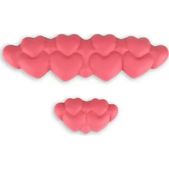 Podložka pod myš Huado Set podložek pod zápěstí Srdíčka Růžový