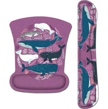 Podložka pod myš Huado Set podložka pod myš a zápěstí Plejtváci a kapustňáci