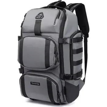 Městský batoh Ozuko Outdoor Tactical cestovní batoh s USB Ponce Šedý 29L