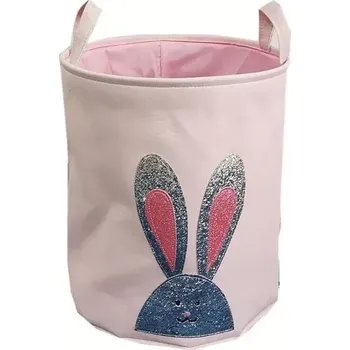 Koš na prádlo Koš na hračky Růžový Králiček