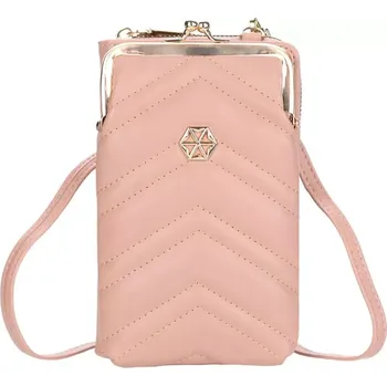 Peněženka Boissen Dámská peněženka s popruhem Nora Růžová