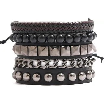 Náramek Sada punkových náramků Rock and Style