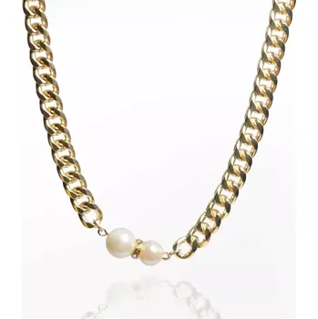 Náhrdelník Řetízkový náhrdelník s Perličkami Calarise