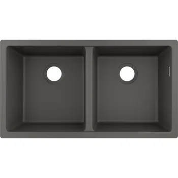 Granitový dřez Hansgrohe S51 S510-U770 Dřez pod desku 370/370, kamená šedá 43434290