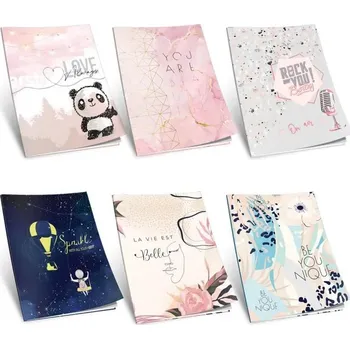 Sešit Školní sešit SHINY 52 listů, formát A5, čtverečkovaný