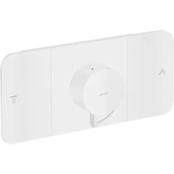 Vodovodní baterie AXOR One Modul termostatu s podomítkovou instalací, pro 2 spotřebiče, matná bílá 45712700