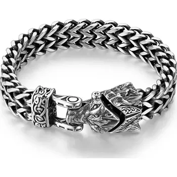 Náramek Náramek z chirurgické oceli Vlk Alfa samec