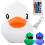Silikonová noční led lampička Kachna na ovládání