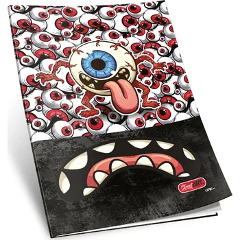 Sešit sešit 454, A4, 52 listů, linkovaný 8 mm,edice STREET, motiv vysmáté oko