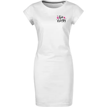 Dámské šaty Bontis Šaty Tým nevěsty HVĚZDY A SRDCE - Bílá | S