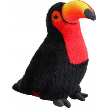 plyšák Plyšový Pták Tukan Plyšák Plyšák Červený 20 cm