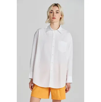 Dámská košile KOŠILE GANT OS POPLIN SHIRT WHITE