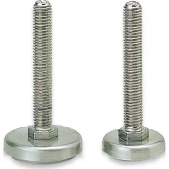 Nábytkové kování Nerezové stavěcí nohy s extra dlouhou závitovou tyčí MKPLS-50-12-80