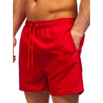 Pánské oblečení Vínové pánské plavecké šortky Bolf YW02001 - 2XL
