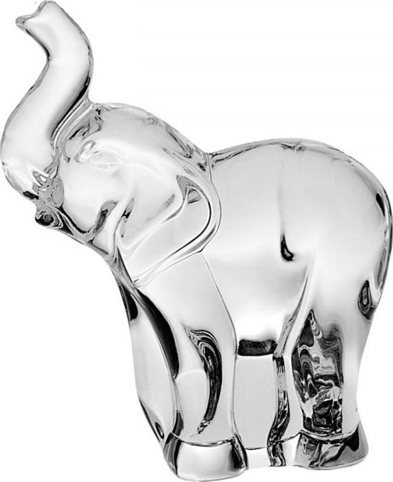Crystal Bohemia Skleněná figurka SLON 90 mm, 1 ks