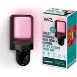 Philips WIZ 8720169072114 venkovní nástěnné svítidlo s kamerou, 120° zorné pole, detekce pohybu a zvuku, 1080P, 30 FPS, 17W/1250lm 2700K IP44 černá