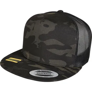 Kšiltovka Čepice kšiltovka Snapback, FLEXFIT Yupoong Trucker, šíťkovaná, maskáčová