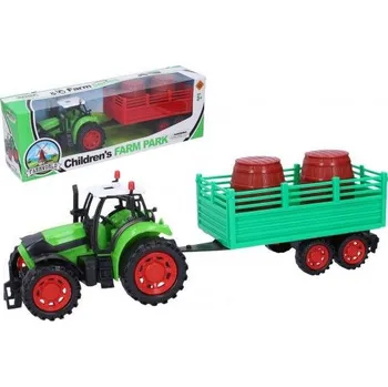 Hračka Traktor s vlečkou plast 35cm