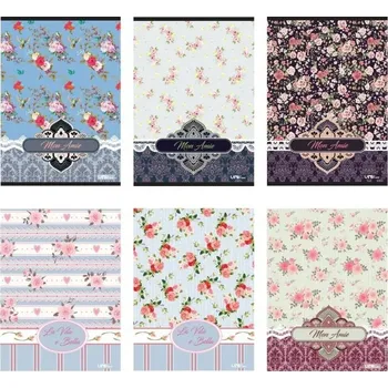 Sešit Školní sešit BAROQUE 52 listů, formát A5, bez linek, mix motivů