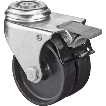Kolečko Dvojitá přístrojová kolečka - otočná s brzdou MI-B121.A90.076