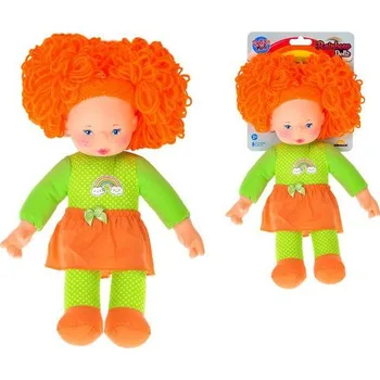 Panenka Panenka měkké tělo 35cm s oranžovými vlasy